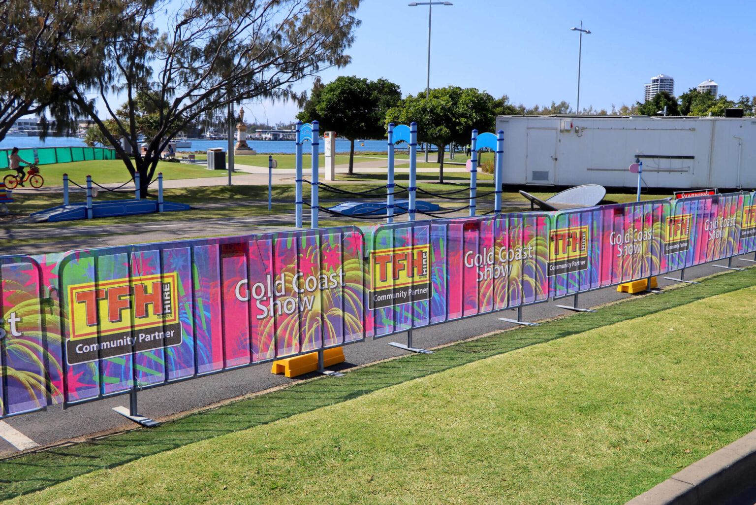 Temp Fencing Custom Banners - TFH Hire Services