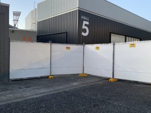 temp fence hoarding hire