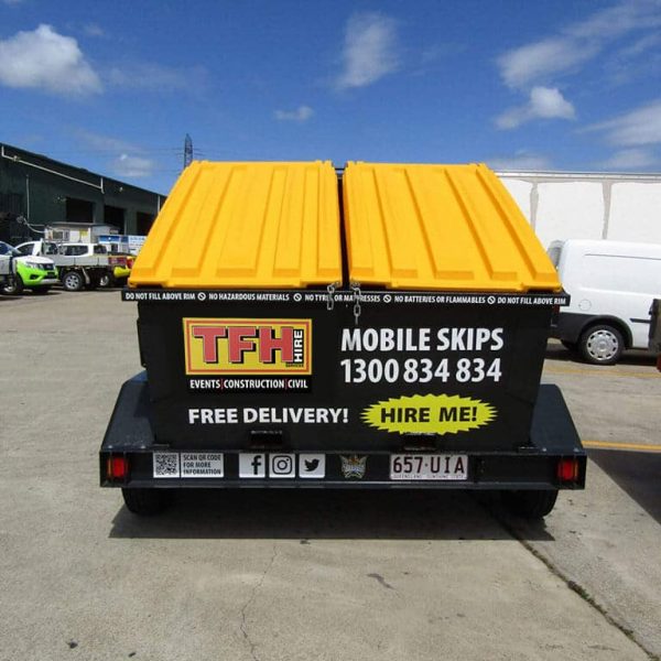 Mobile Skip Bins TFH Hire Services Call 1300834834