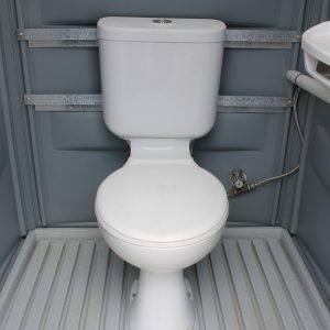 Inside Portable Toilet