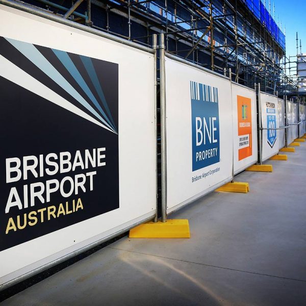 Temporary Hoarding Fencing at Brisbane Airport