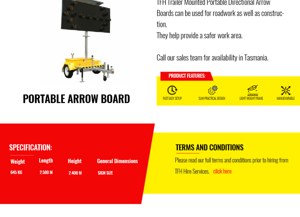 Portable Arrow Board