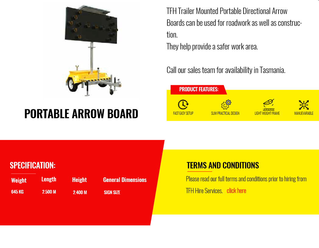 Portable Arrow Board